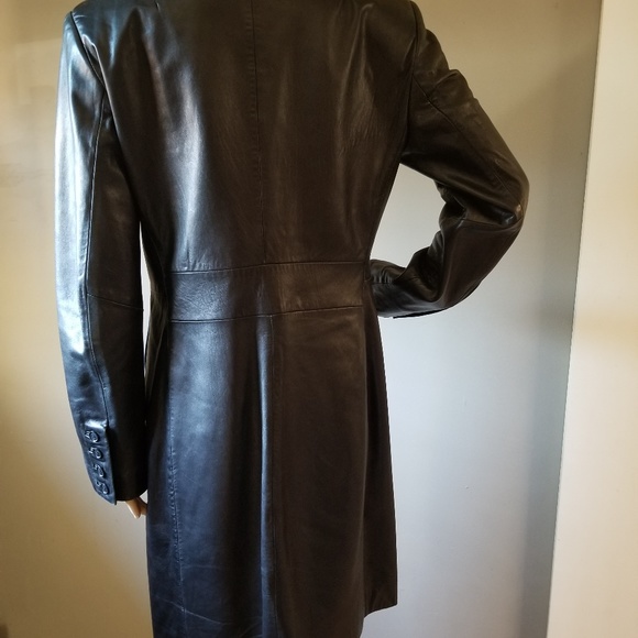 Express Leather Trench Coat - Picture 7 of 8